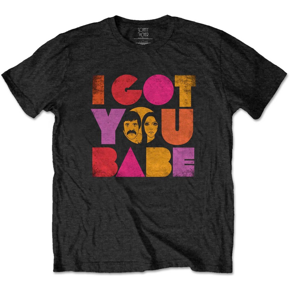 Sonny & Cher - I Got You Babe Heren Tshirt - Zwart